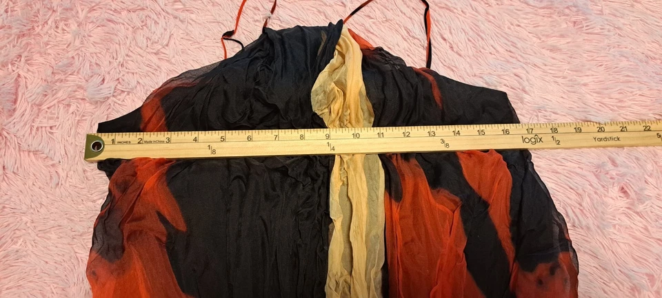 Женская разноцветная шелковая блузка Robert Rodriguez галстук/краситель ремешок спагетти размер 4 - Изображение 2 из 4