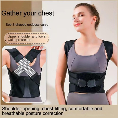 Anti-Camel Sitting Posture Correction Belt Back Posture Corrector Adjustable AU - Picture 3 of 17