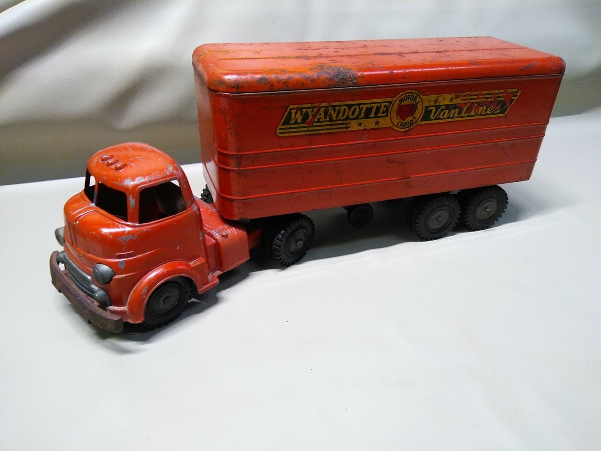 1950~WYANDOTTE TOYS~DIE CAST METAL SEMI TRACTOR TRUCK. | eBay