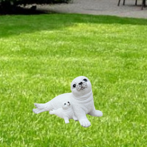 Sea Lion Garden Statue Outdoor Statue for Backyard Patio - Picture 3 of 7