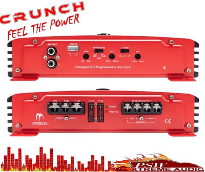 Px251d Crunch 00 Watt 1 Channel Class A B Power Amplifier 1 Ohm Stable Ebay