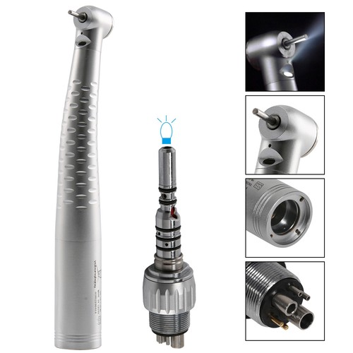 2 Turbina Dental LED Fiber Optic Handpiece 6 Hole Acople For Multiflex Coupler - Imagen 6 de 11