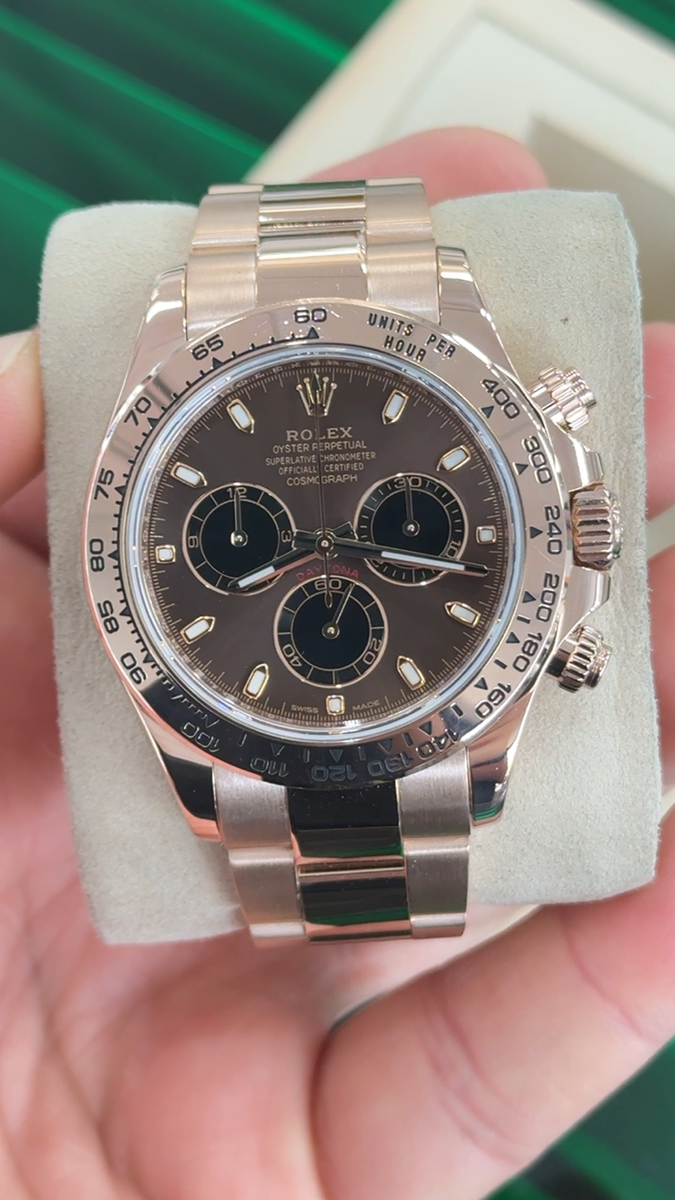 Rolex Daytona 116505 40 18k Rose Gold Chocolate Black Rolex Daytona 116505 40 18k Rose Gold Chocolate Black