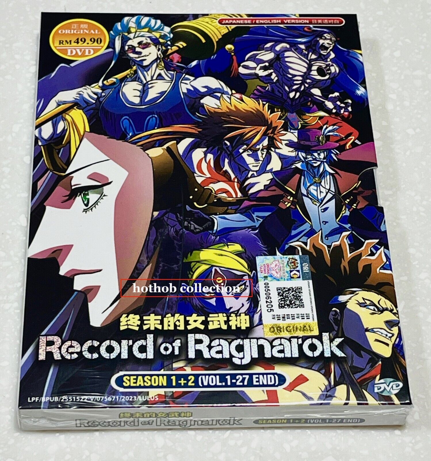 ENGLISH DUBBED Record Of Ragnarok Season 2 (Vol.1-15End) DVD All Region