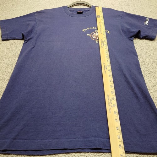 Panama Jack Shirt Mens L Florida Compass Sailboat 90s USA VTG Single Stitch - 第 3/7 張圖片