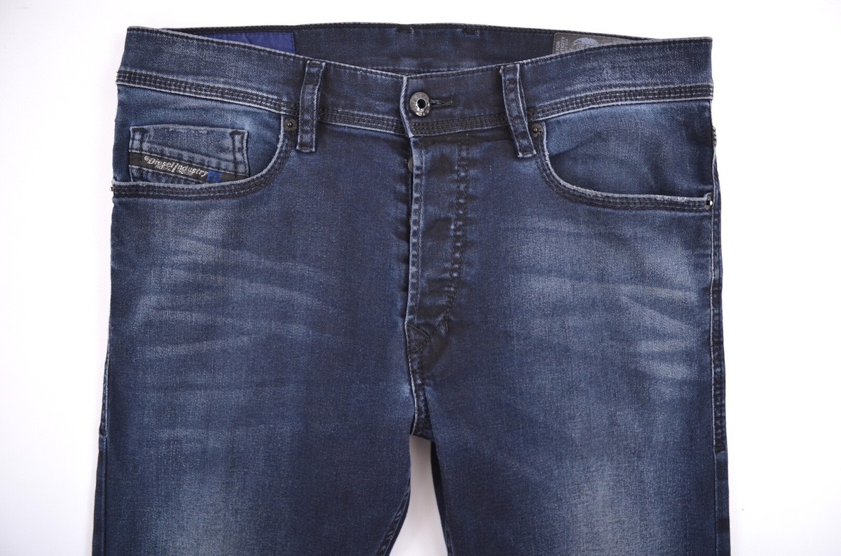 Diesel Tepphar Slim-Carrot 0679R Stretch Dark-Blue Denim Jeans
