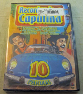 CAPULINA Y VIRUTA ''Recordando A Capulina (10 Peliculas)'' DVD SEALED! 2010