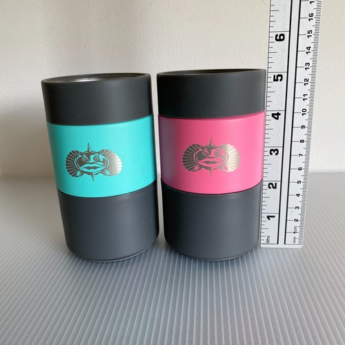 Rospo Lattina Isolata Antiribaltamento Raffreddatore Rosa Teal Inox Set di 2 - Foto 11 di 12