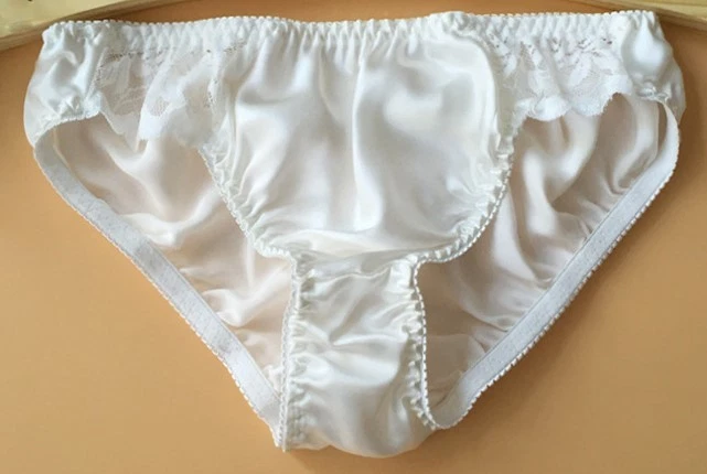 豪华 100% 真丝比基尼内裤,尺寸 L。 女士内衣性感最后一件! — 第 4/4 张图片