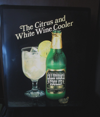 Vintage! 1980's California Cooler Light-Up Sign The Citrus and