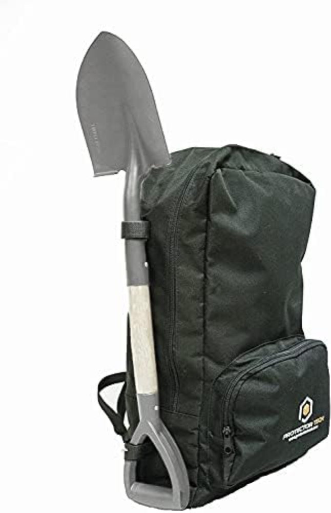 Zaino ProtectorTech HD per metal detector e accessori - con supporto per pala
