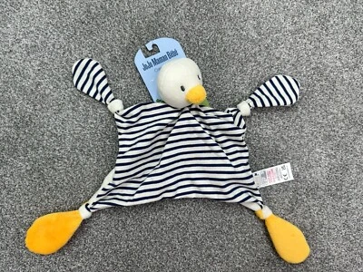 JOJO MAMAN BÉBÉ JoJo Maman Bebe ~ Duck Comforter Soft Toy Baby Duckling Soother Blankie striped
