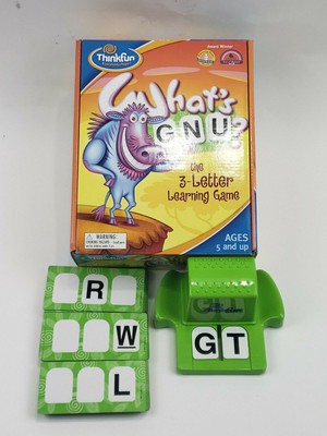 What's GNU? The 3-Letter Learning Game from Thinkfun® Ages 3-5 / 2-6 Players | eBay