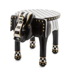 Brand New Mackenzie Childs Elephant Accent Table