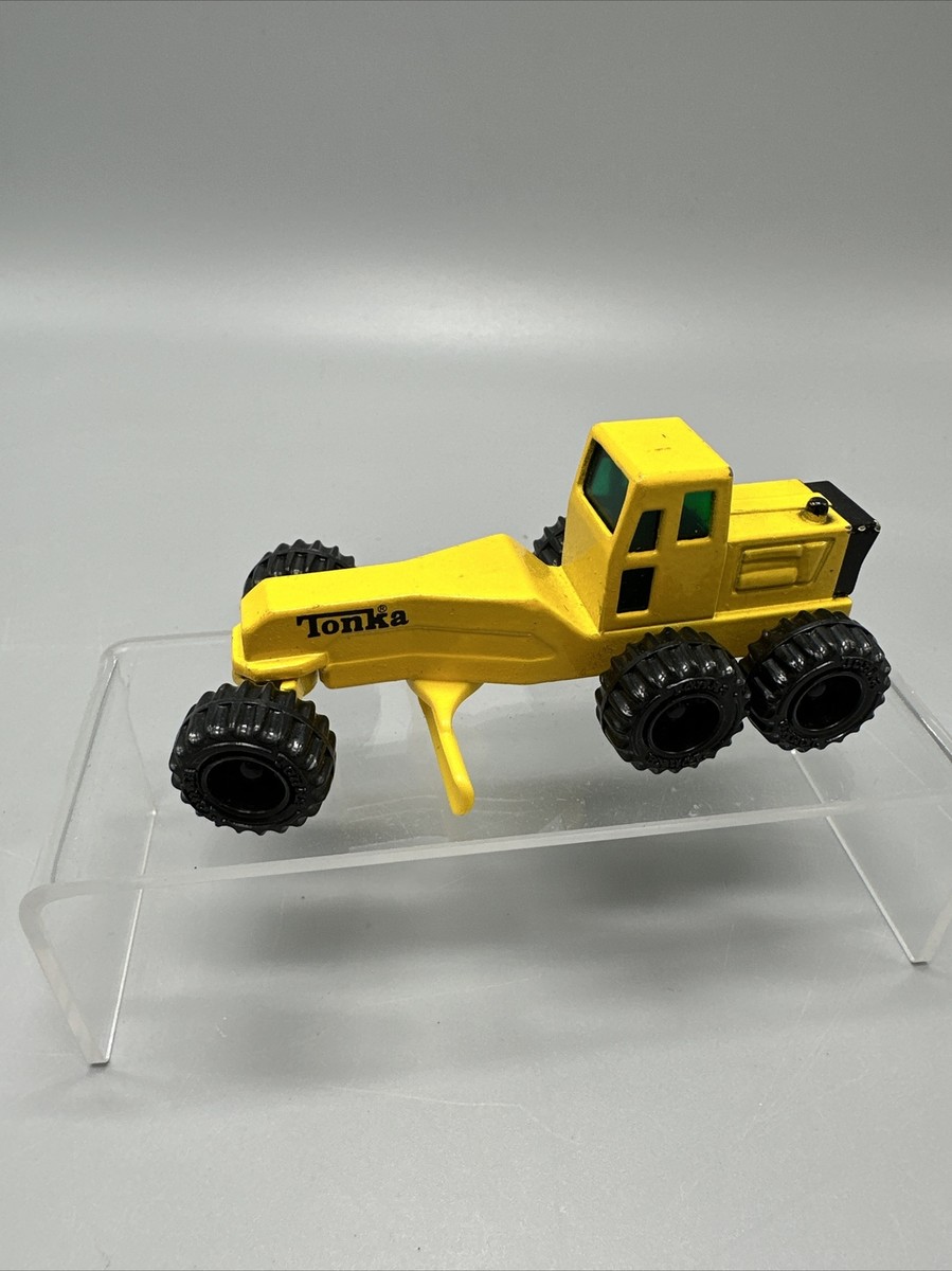 TONKA Vintage 1994 Construction Yellow Road Grader Scraper 1:64