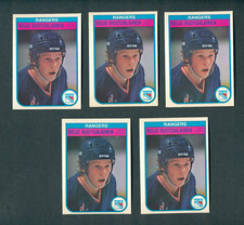 1982-83 O-Pee-Chee #233 Reijo Ruotsalainen RC Rookie 5 Card Lot NM-Mint Rangers