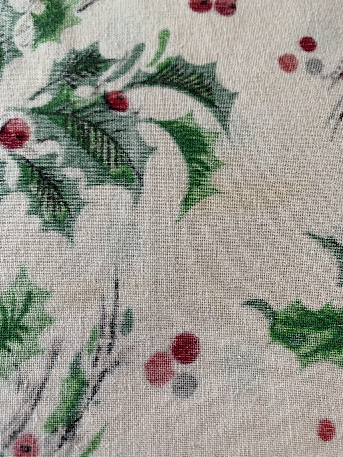 Vintage Holly with Berries Rectangle Christmas Tablecloth eBay