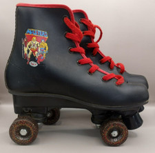 1985 MOTU Masters of the Universe Childs Roller Skates Size 4 Glitter Wheels