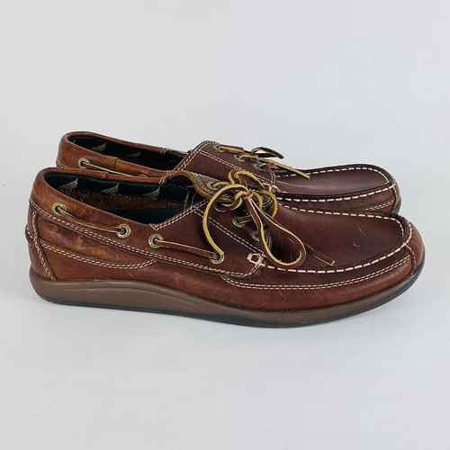 EARTH SHOES Mens Ken Brown Leather Lace 