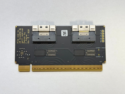 SlimSAS PCIe gen4 Host Adapter x16 -REDRIVER- - 第 1/3 張圖片