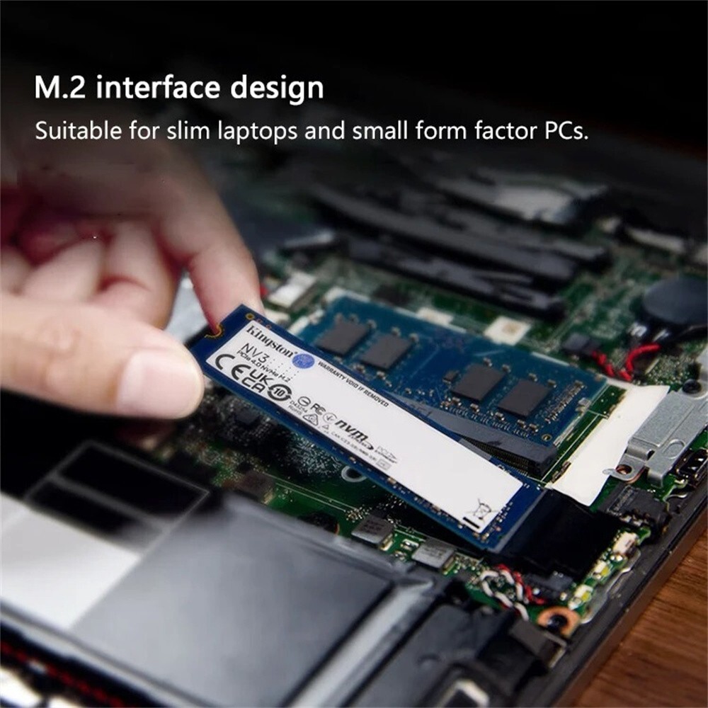 Kingston NV3 500GB SSD M.2 2280 PCIe 4.0 x4 NVMe Internal Solid