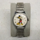 Rare 1970 Men's Disney Mickey Mouse Timex Mechanical 32mm Watch - Working