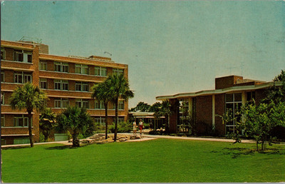 Postcard Jennings Hall University of Florida Gainesville Chrome Posted 1966