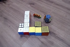 Lot of 13 speedcube collection with GAN, MOYU, and X-MAN brands