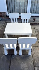 Ikea Mammut Children’s /Kids Table & 4 Chairs  plastic indoor outdoor