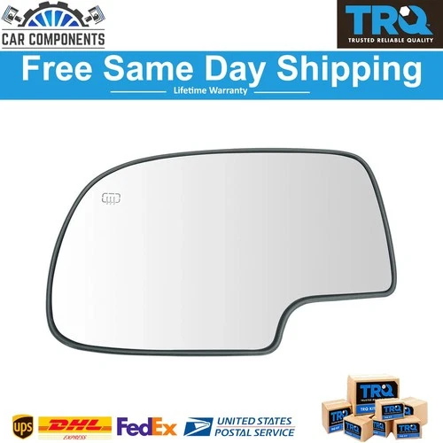 New Mirror Glass Power Heated LH Driver For Chevy Silverado GMC Yukon Avalanche