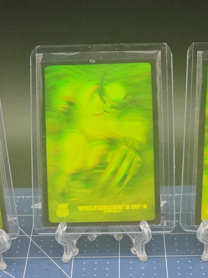 1994 Fleer Marvel Universe Series 5 Complete Hologram Chase Set #1-4 Spider-Man - Image 3 of 4