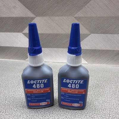 LOT OF 2 LOCTITE 480 BLACK ADHESIVE 50g EXP 2028