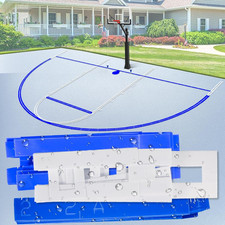 Plastic Material Basketball Court Marking Kit, Basketball Court Stencil Kit for