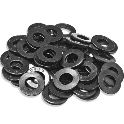 #ad 50 PCS 1 4 Inch Flat Washer Carbon Steel Black Oxide 0.28 ID 0.62 OD 0.06 In $16.34
