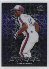 2023 Leaf Trinity Mega Box Pre-Production Proof Purple Lazer 1/1 Tim Raines 0ry1