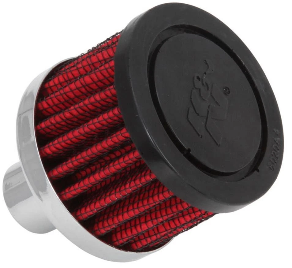 K&N Engineering 62-1030 Steel Base Crankcase Vent Filter - 3/4in. Vent - Rubb...