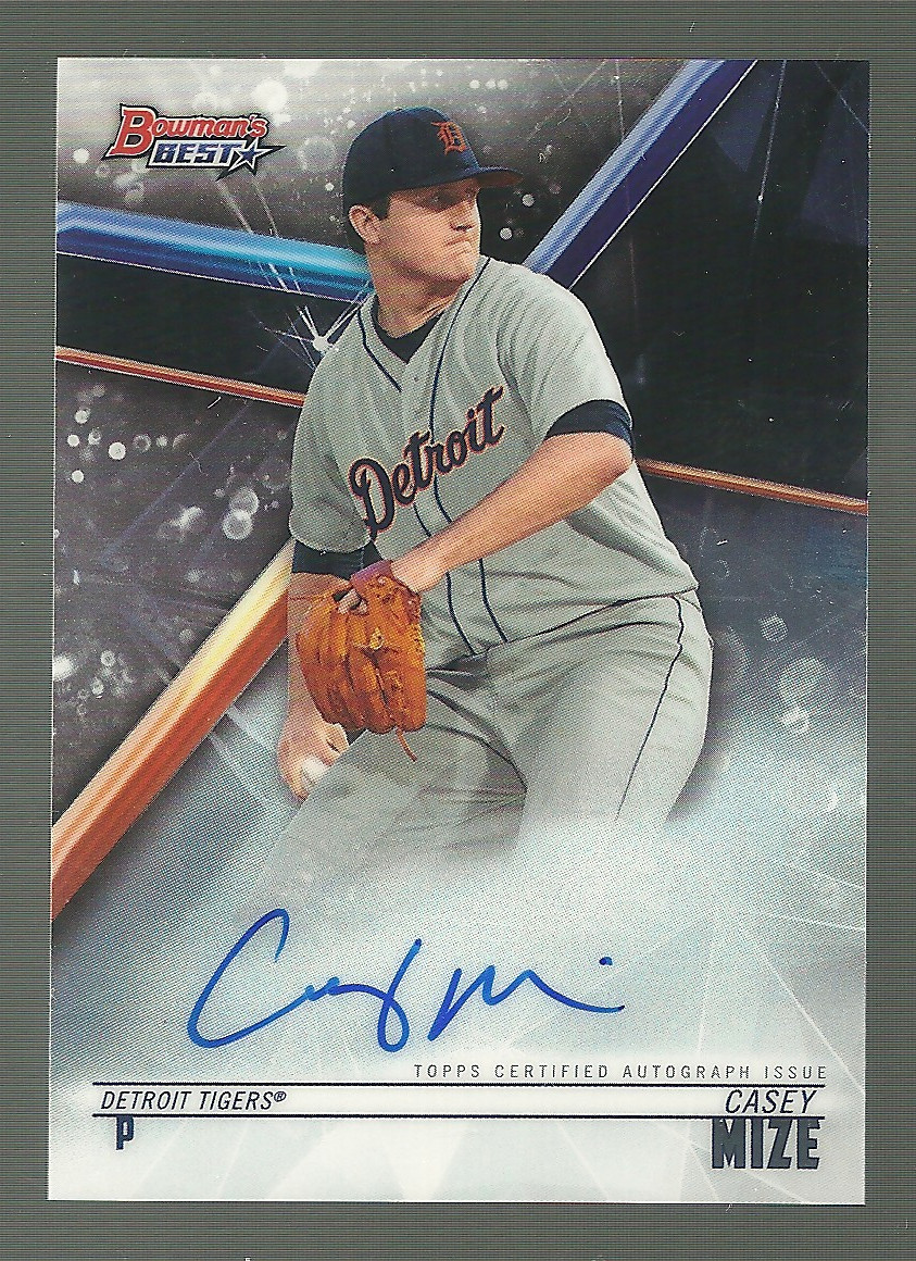 2018 Bowman's Best - Best of 2018 Autographs Casey Mize #B18-CM (AU, RC)