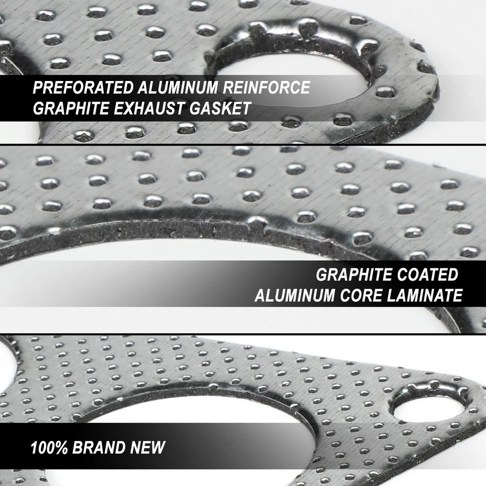 FOR 1988-2000 CIVIC CRX 1.5 1.6 D15 D16 SOHC EXHAUST MANIFOLD HEADER GASKET SET - Image 2 of 4