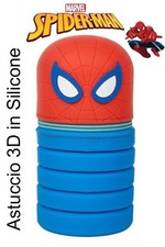 SPIDERMAN ASTUCCIO IN SILICONE ALLUNGABILE PORTA PENNE COLORI