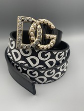 Dolce & Gabbana Black Leather Belt 32-36