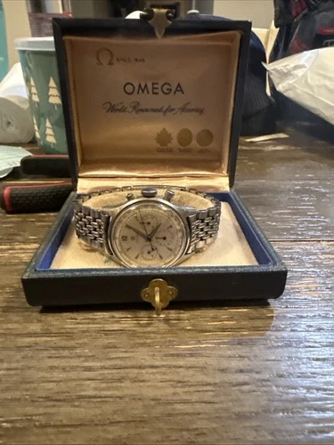 Vintage Omega Seamaster Chronograph steel watch ref. 2451 Ω 321 Box No Papers
