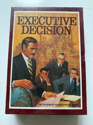 Executive Decision Board Game 3M 1971 New Factory Sealed OOP Business Management