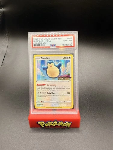 Pokémon Snorlax -  SWSH068 Promo Cards Holo PSA 8 NM-Mint Prerelease