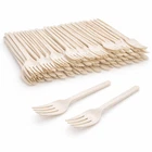 Cornstarch Disposable Fork Eco Friendly Biodegradable Compostable 17cm Cutlery