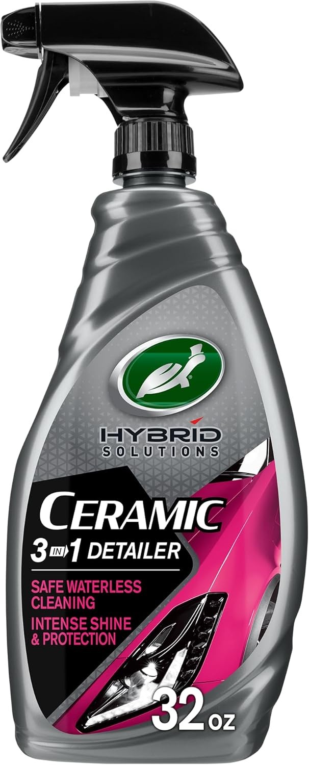 Turtle Wax 53413 Hybrid Solutions Ceramic 3-in-1 Detailer, Waterless Wash and Ce