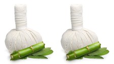 Thai Herbal Compress Ball 100 Natural Herbs Aroma Massage Spa Product Pack ...