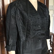 Antique black jacket suit women - early 20th century
