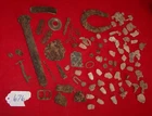 DUG CIVIL WAR RELIC COLLECTION CARMEL CHURCH VA Artillery Frags Bullets #676
