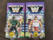 UNPUNCHED Masters of the WWE Universe SGT. SLAUGHTER ROWDY RODDY PIPER WWF MOTU