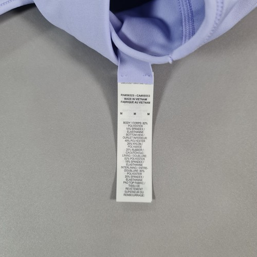 Nike Womens Sports Bra Lilac Purple Medium Racer Back Padded Gym Dri Fit FB1123 - Picture 4 of 5